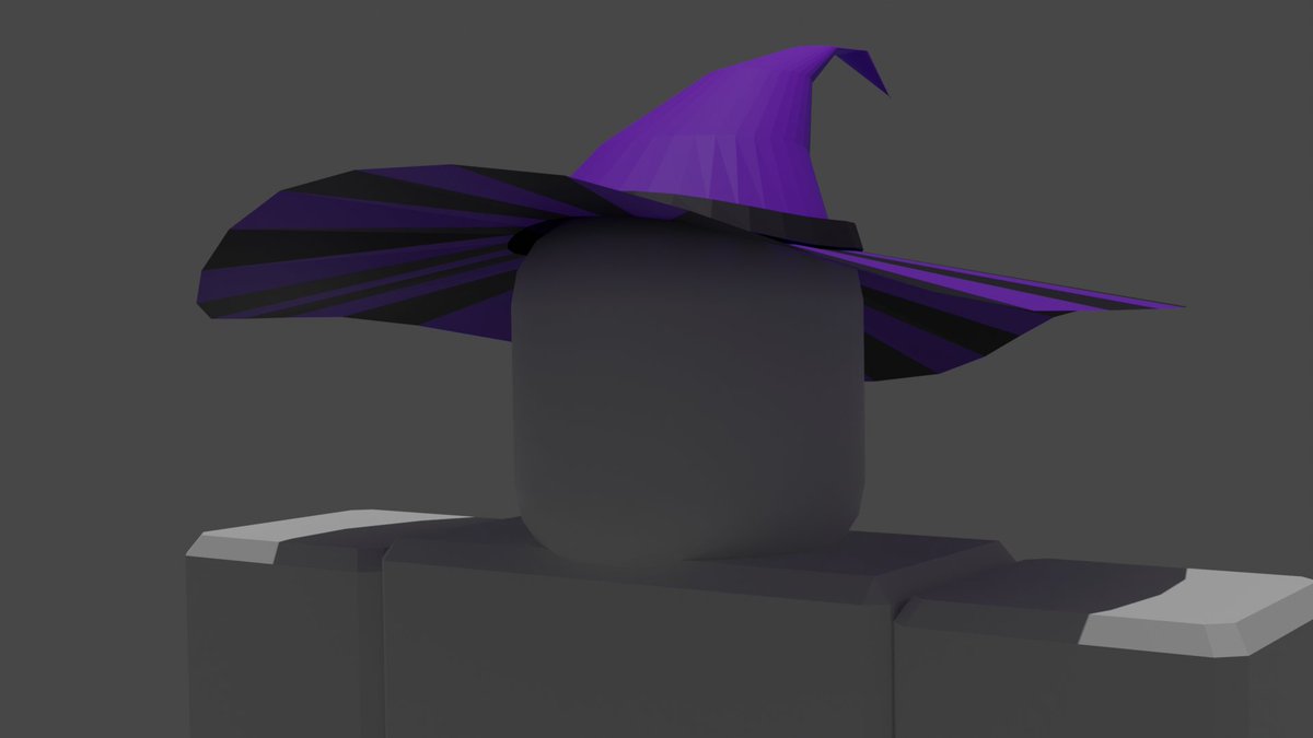 Sammyplay6's tweet photo. Wizard hat think 
#Blender #Roblox #robloxUGC #roblox https://t.co/Vxi81PRJDq