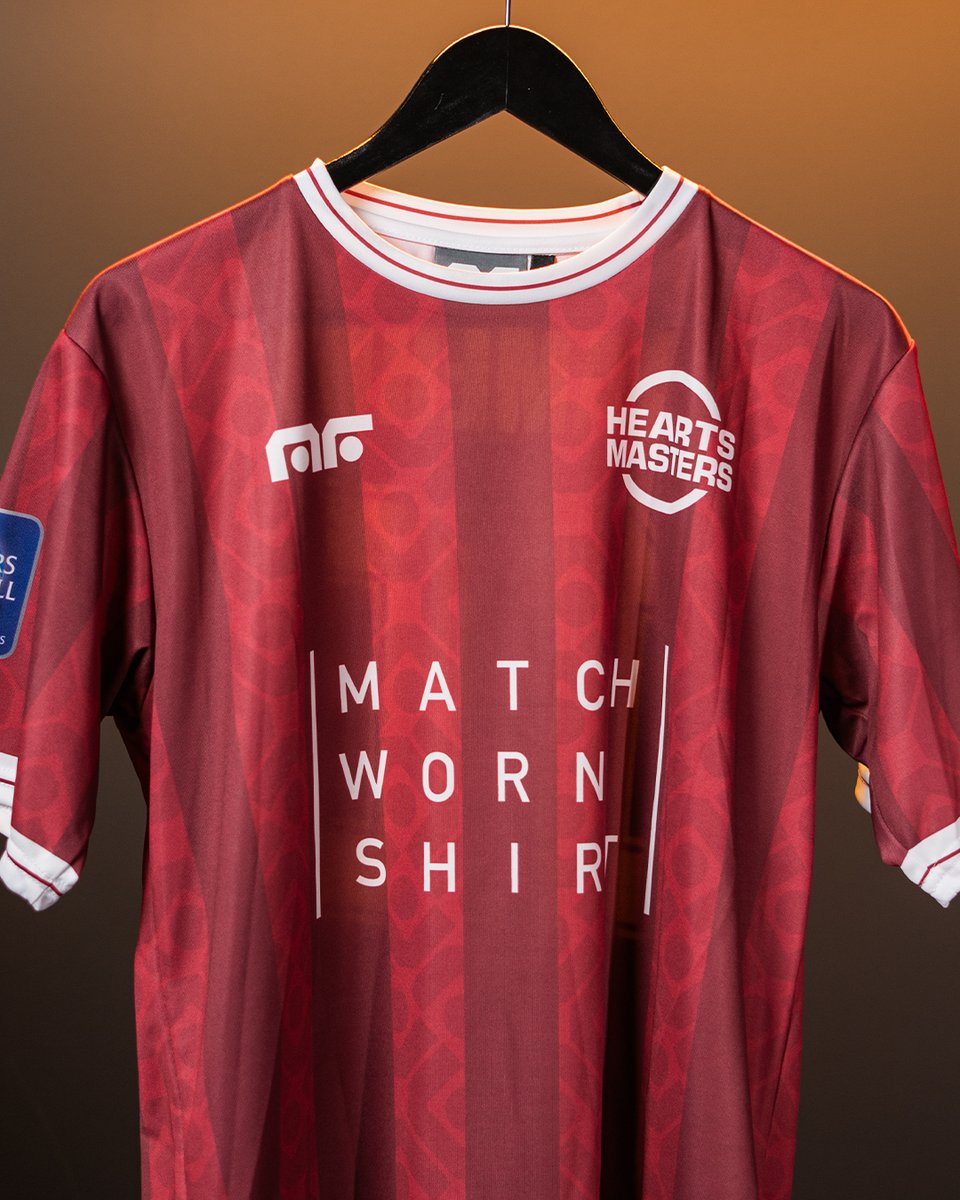 👀 Do you see it? We have proudly sponsored the Hearts' @mastersfootball Cup shirts, marking a milestone for #MatchWornShirt! Own a unique shirt worn and signed by the club legends 👇 ow.ly/2LA050PLH2n