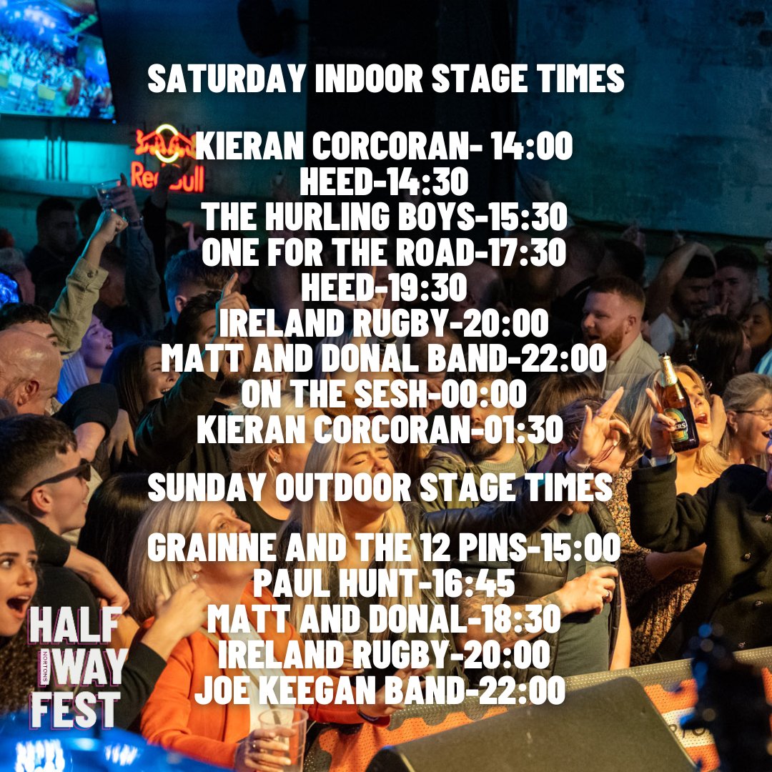nortons_digbeth's tweet photo. HERE WE GO! 

Allllll the stage times for our Halfway Fest this weekend! 

We can't wait to see all of your lovely faces there!

Grab your last-minute tickets here:
https://t.co/sDT4mmp7CK https://t.co/QH6KCLcev2