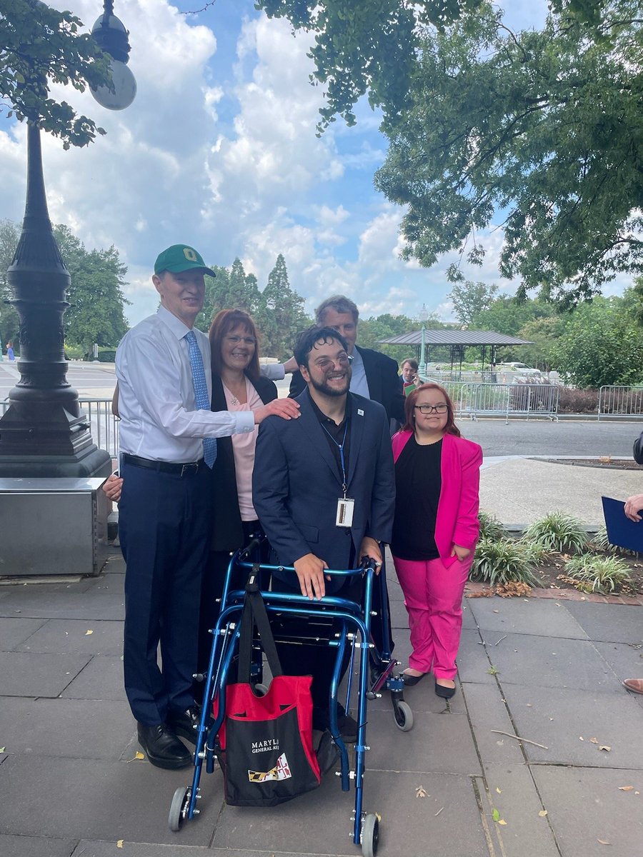 What an honor to attend a press conference on Tuesday, announcing the introduction of the SSI Savings Penalty Elimination Act. This is a bipartisan, bicameral bill--the first in nearly 40 years. Thank you to @SenSherrodBrown and @BillCassidy. #DemolishDisabledPoverty