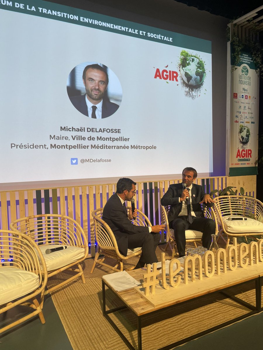 Lancement de la 4eme édition du forum de la transition environnementale et sociétale <a href="/Le_mondenouveau/">le monde nouveau</a>, porté par notre Groupe à <a href="/montpellier_/">Ville de Montpellier</a> 3 jours de conférences, ateliers et de mise en avant de ceux qui œuvrent et s’engagent pour une planète bleue plus verte. <a href="/Midilibre/">Midi Libre</a> #AGIR