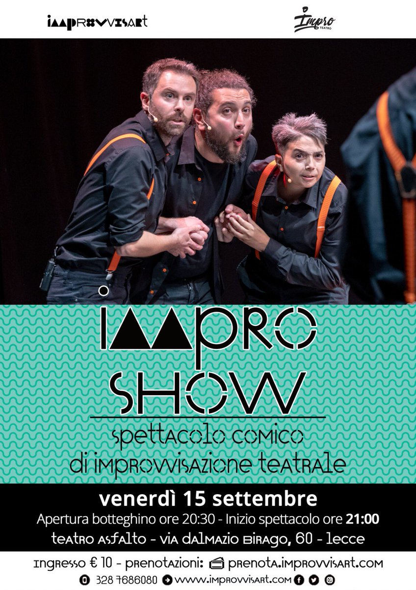 Parte la nuova stagione di improvvisazione teatrale a #Lecce!