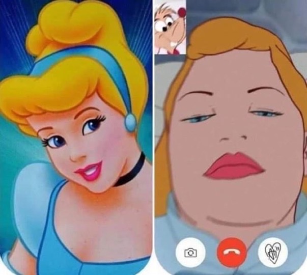 Eu na foto do perfil / / eu na videochamada