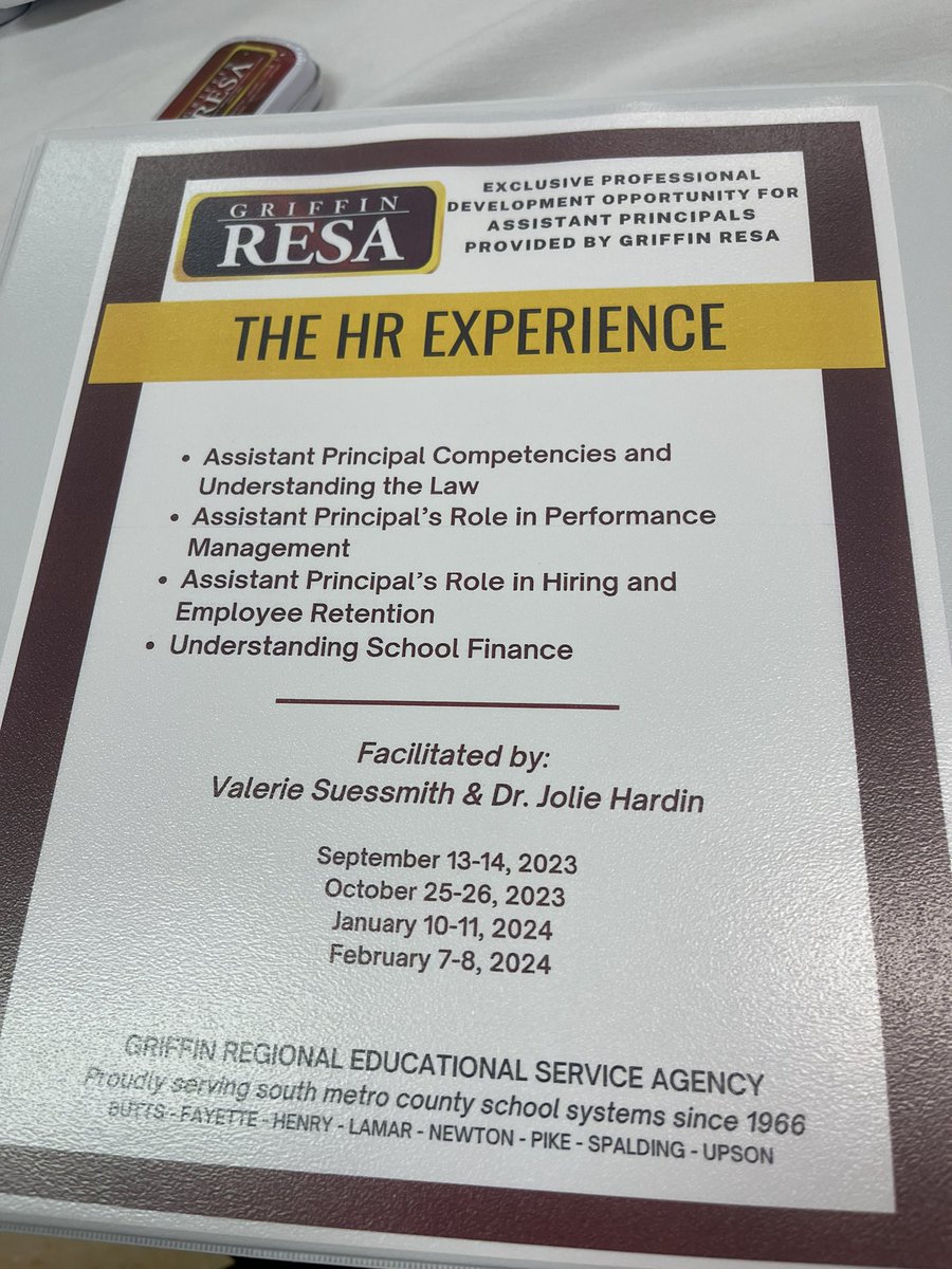 Day 2 of learning from two of the best to ever do it! The HR experience is amazing. The wealth of knowledge being delivered is outstanding! I’m already a better leader and I still have so much more to learn! @VSuessmith @joliedhardin @jodyercallaway @GriffinRESA 
#WINNINGFORKIDS