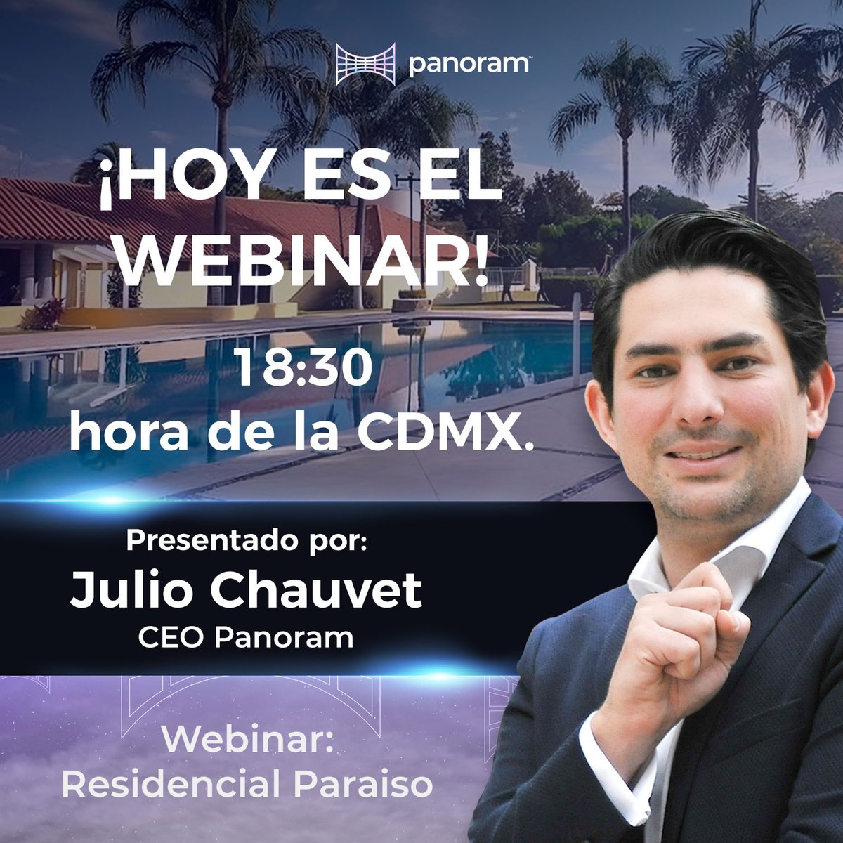 Panoram_finance's tweet photo. ¡Tenemos emocionantes noticias! 🎉

Hemos lanzado una nueva propiedad en nuestra plataforma y queremos presentártela en un webinar. 🏠💼

¡No te lo pierdas! 👀 Únete a nosotros hoy a las 6:30 PM (horario de la CDMX) en nuestro webinar. 

Enlace: https://t.co/4GFC4fEP3e https://t.co/sI8BRnyp08