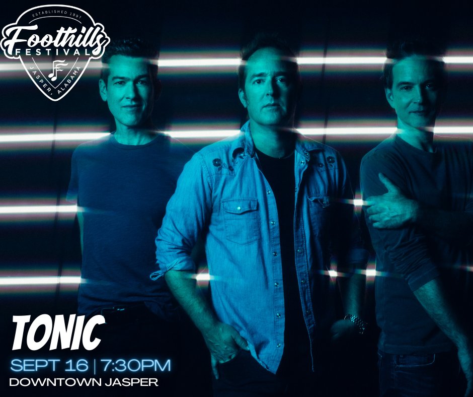THIS WEEKEND! <a href="/tonicband/">Tonic</a>
📷Downtown Jasper. #foothillsfestival2023 #freemusicfestival