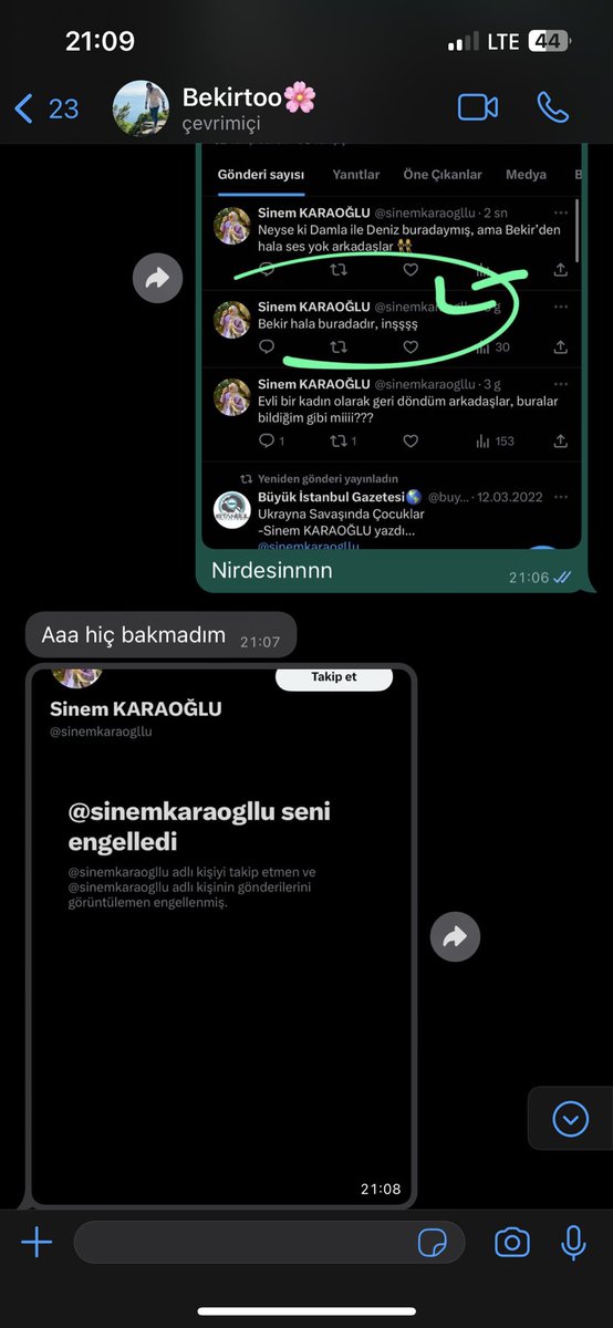 Engellemişim… 
#bekir 

Ahhahahhahaahhs

Kim bilir ne yapmıştı o zamanlar 🤓