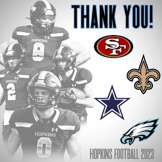 Thank you to these NFL teams for stopping by practice! #PrideandPoise