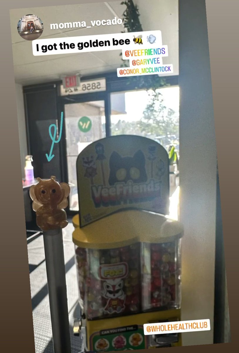 thonman_eth's tweet photo. A Gold Gary Bee 🐝 #VeeFriendsMini has landed at @WholeHealthClb

@garyvee @veefriends 

https://t.co/HnxT083T4P https://t.co/Ujw2zC0bwi