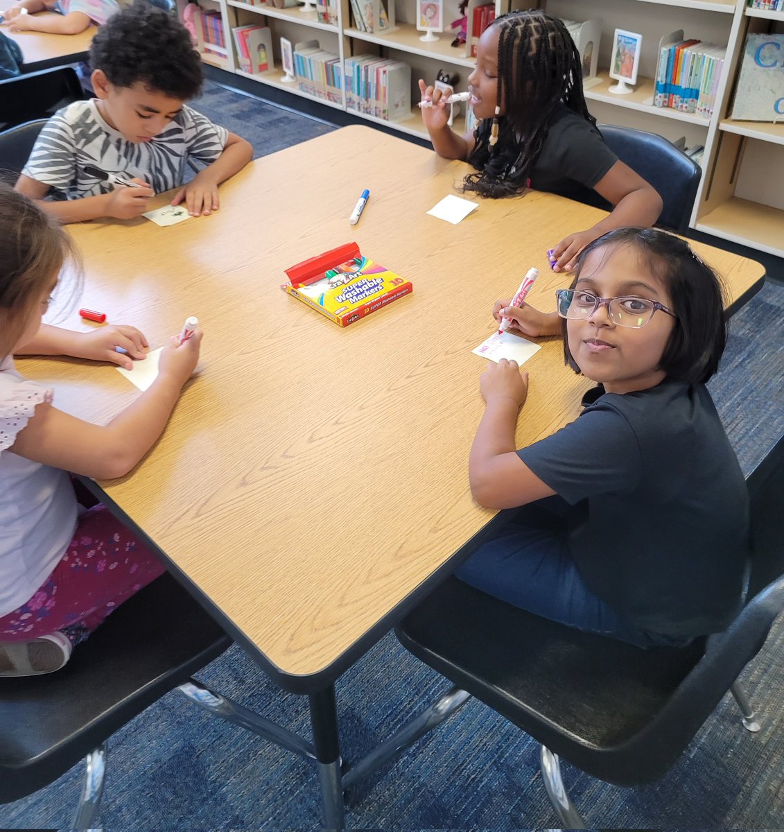 TheissLibrary's tweet image. Tuesday was #NationalEncouragementDay so 1st and 2nd graders made encouraging post-its to spread around campus!
@TheissKISD @KleinLibraries