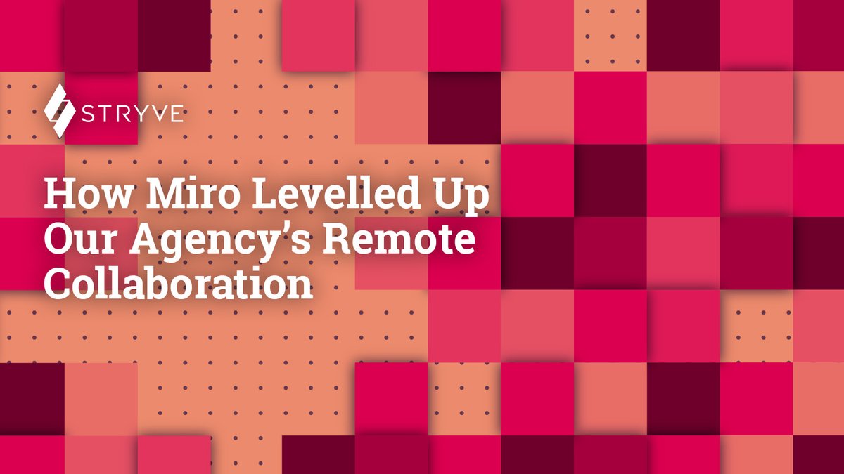 StryveMarketing's tweet photo. @MiroHQ is the best tool we’ve seen for effective #collaboration, and we’re in love - ride off into the sunset and never look back kind of love 🧡. Discover how Miro transformed our team, and uncover its potential in our latest blog! 👉https://t.co/VTQ6RsDvSb

#DigitalMarketing https://t.co/5NHZPrDPhr