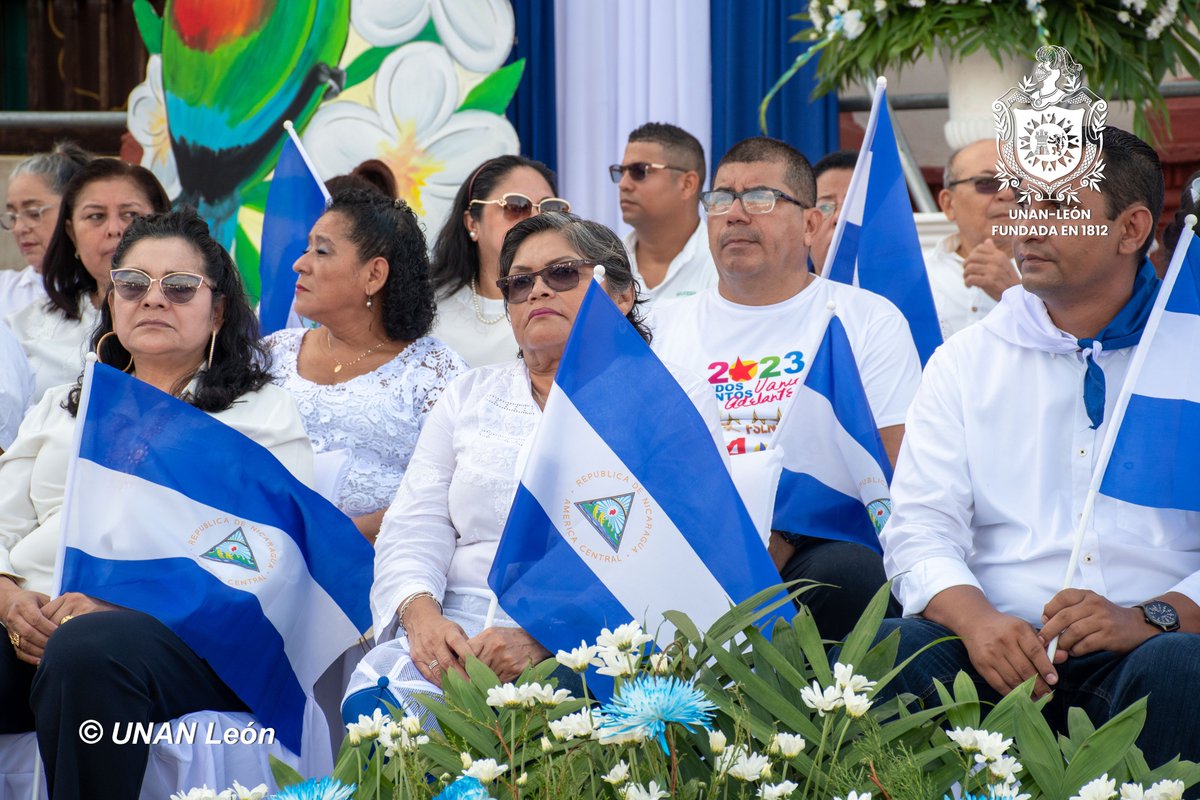 En conmemoración al 167 aniversario de la Batalla de San Jacinto y el 202 aniversario de la Independencia de Nicaragua, con amor a la patria y reafirmando la defensa de nuestra soberanía, la Comunidad Universitaria de la UNAN-León participó en el desfile Patrio 2023.