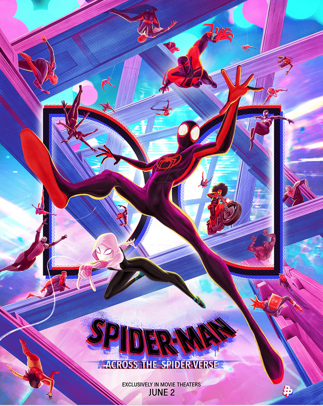 PosterPosse's tweet photo. Here's a #ThrowbackThursday showing some official art we created for @SonyPictures "Spide-Man Across The Spider-Verse." Art by @AdStothard @ashrafomar__  @samuelho  #alternativemovieposters #posterposse #SpiderMan https://t.co/lsAMCwCMTQ