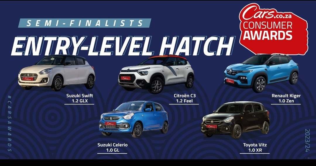 #CarsAwards there can only be one winner. But I know the Kiger might take it, I haven't spoken to a new owner who isn't happy. Even the tech gets to them. But my champion is the Swift for its simplicity and reliability. The Celerio/Vitz feels a step below the rest. C3 is close...