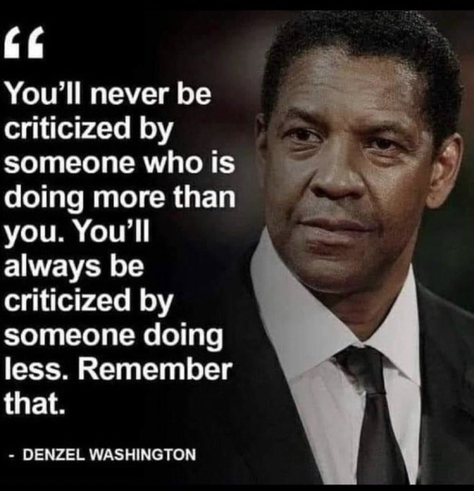 Wise words from the Equalizer.👊🏼