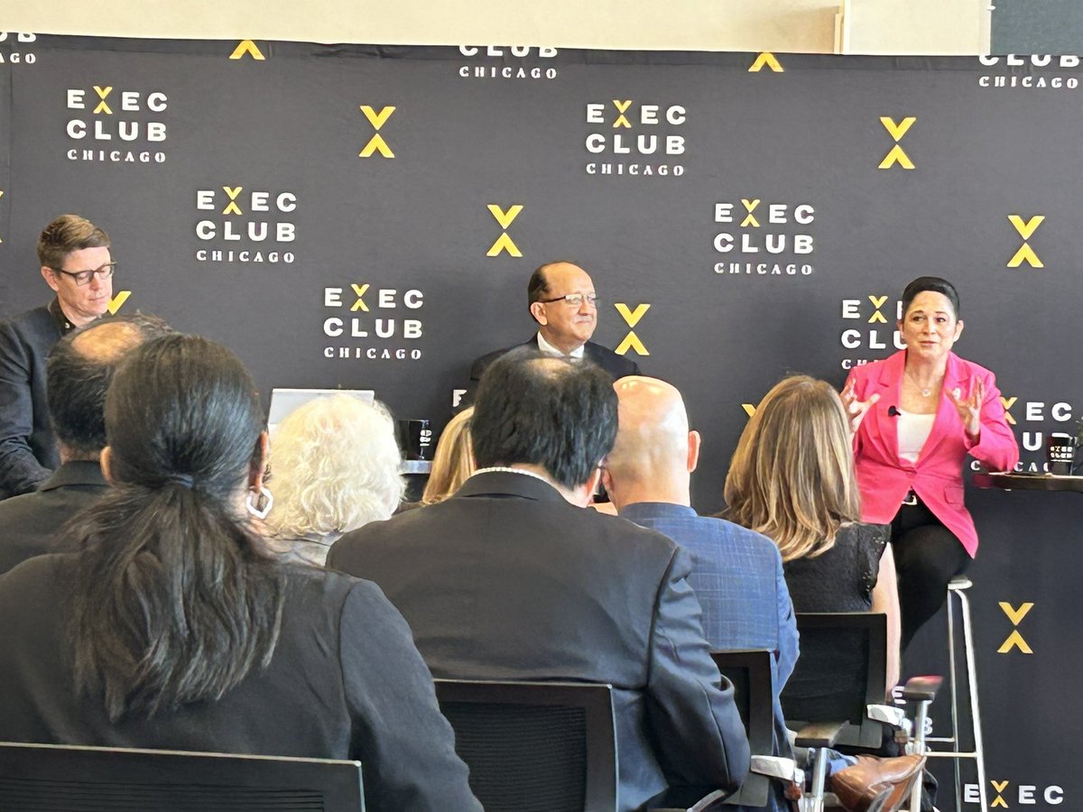 Excellent conversation about innovation, growth and doing business in Illinois thanks to the @ExecClubChicago