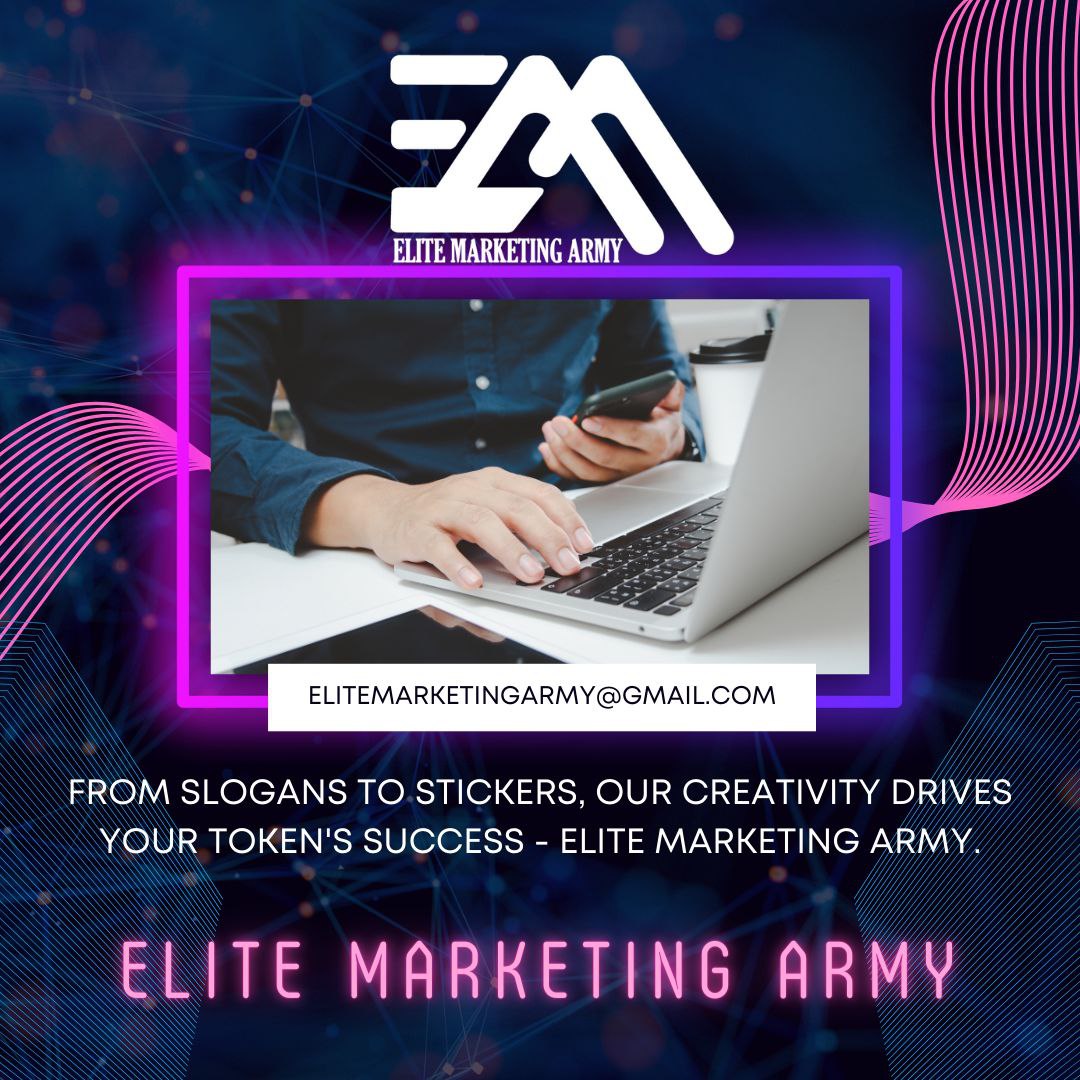 <a href="/yourcryptodj/">Your Crypto DJ</a> Turning crypto projects into phenomena – that's the Elite Marketing Army touch! ✨🚀

#EliteMarketingArmy #EMArmy 
 
Reach out to us:  
<a href="/EMARMY_CRYPTO/">Elite Marketing Army</a> 
 
Mail: ELITEMARKETINGARMY@GMAIL.COM 
 
#BSC #ETH #CryptoPromotion #Web3