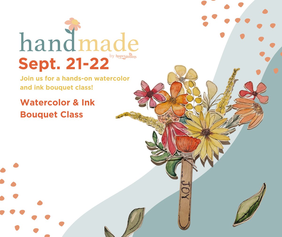 ONE WEEK AWAY!
Thursday and Friday evening are SOLD OUT! 
Get your tickets for Friday afternoon!
🔗 bit.ly/watercolorbouq…