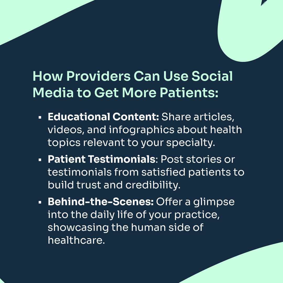 LevoHealth's tweet photo. Healthcare providers can use #SocialMedia to connect, educate and engage with potential patients. Swipe to discover some meaningful ways you can make a difference in your #SocialMediaMarketing strategy. https://t.co/MUfpdTk8gG