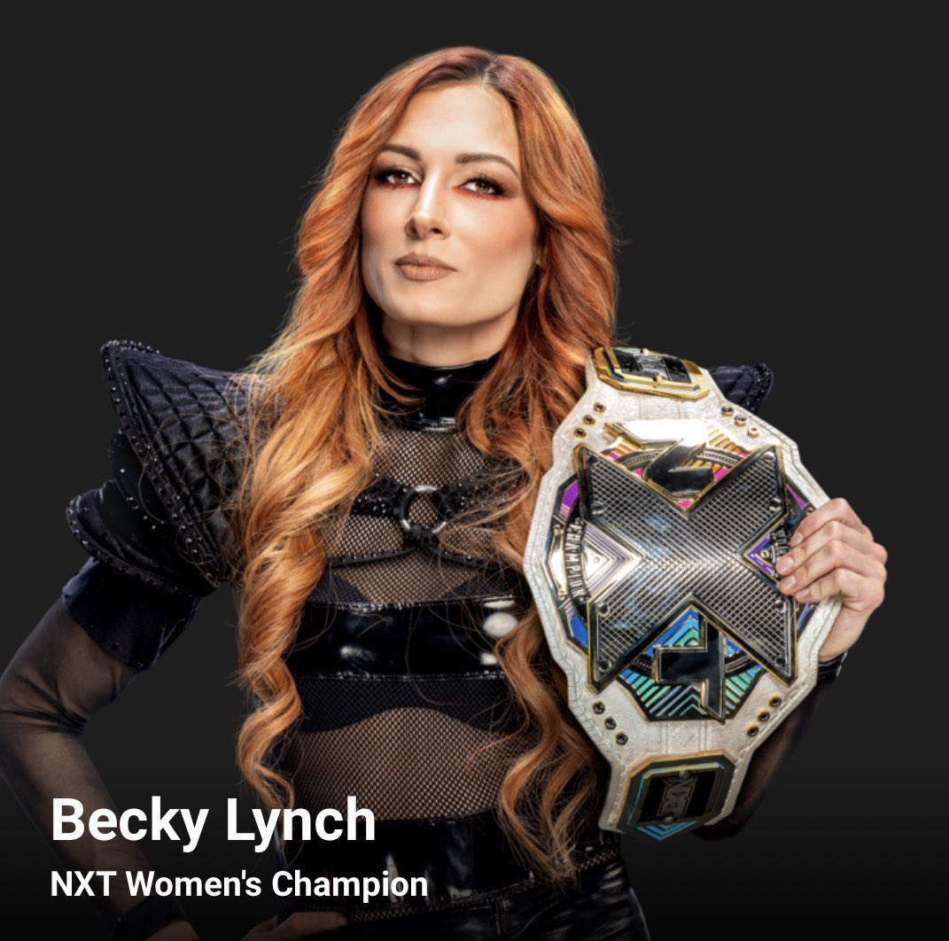 Fightful Wrestling on X: Becky Lynch's render as NXT Women's Champion   / X