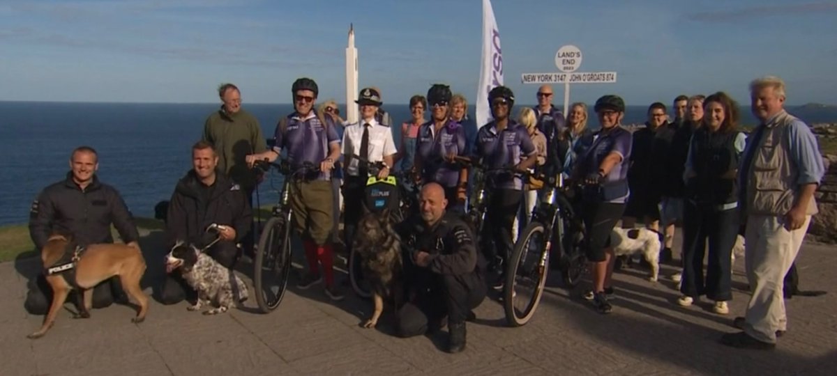 Assistant Chief Constable Nikki Leaper (@accleaper) on Twitter photo Yesterday <a href="/CornwallDogs/">Cornwall Police Dogs</a> supported <a href="/CotswoldLadyB/">Countess Bathurst</a> at the start of the charity bike ride from Lands End to John O’Groats to raise funds to support retired service animals <a href="/The_NFRSA/">NFRSA</a> <a href="/DC_Police/">Devon & Cornwall Police</a> 🐾🐾👍 Yesterday <a href="/CornwallDogs/">Cornwall Police Dogs</a> supported <a href="/CotswoldLadyB/">Countess Bathurst</a> at the start of the charity bike ride from Lands End to John O’Groats to raise funds to support retired service animals <a href="/The_NFRSA/">NFRSA</a> <a href="/DC_Police/">Devon & Cornwall Police</a> 🐾🐾👍