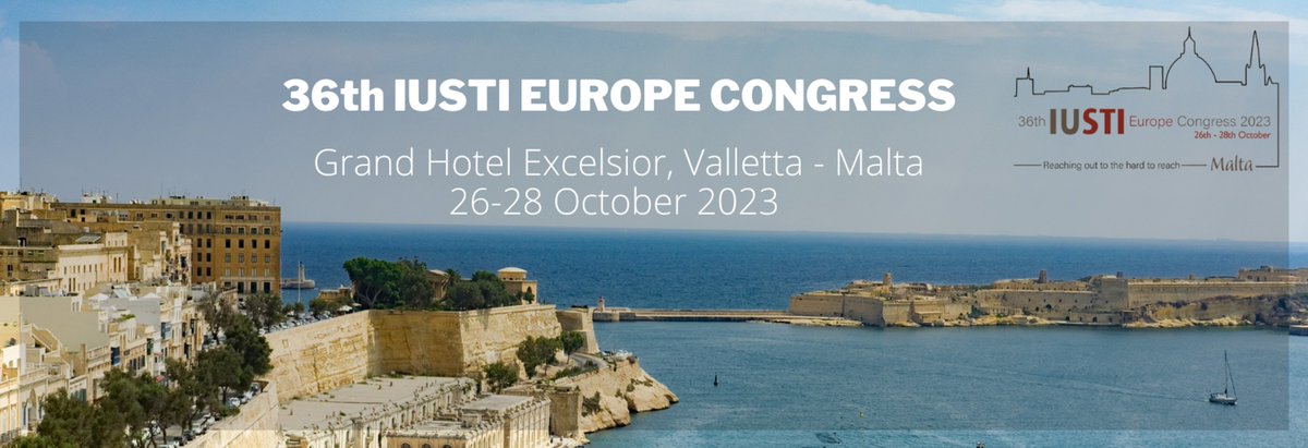 The <a href="/IUSTI_Europe/">IUSTI Europe</a> Congress is just one month away!

This year's event will be held in Malta from 26th to 28th October 2023. Don't miss out on a scientific program which addresses a range of aspects of STIs and clinical issues.

Click the link to register: bit.ly/46HOoZb