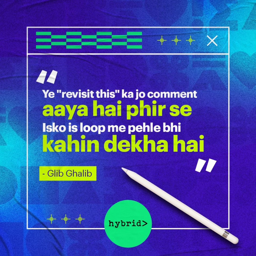 thehybridagency's tweet photo. Glib Chicha left the client on seen!

#Hybrid #EkAgencyKiBaatHai #AgencyLife #BrandedRaita https://t.co/FYwWsaXmPU