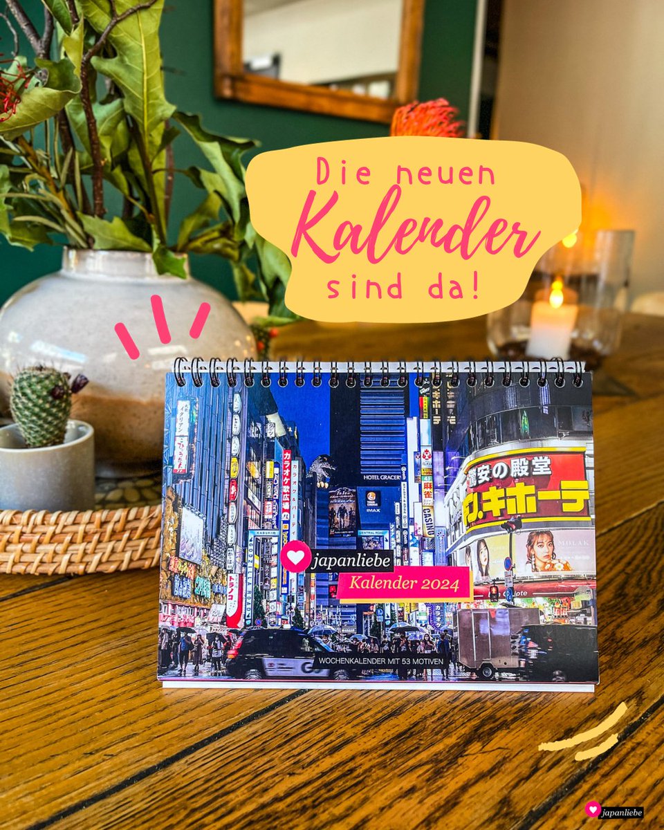 japanliebe's tweet photo. 🥳 Die neuen Japanliebe-Kalender für 2024 sind da und können ab jetzt bestellt werden: https://t.co/TFAUpbFKc3

Aber Achtung! Dieses Jahr nur auf Vorbestellung bis inkl. 25.09., damit ich sie noch verschicken kann, bevor es für mich Mitte Oktober für 3 Monate nach Japan geht  ✈️ https://t.co/waCDVutP3a