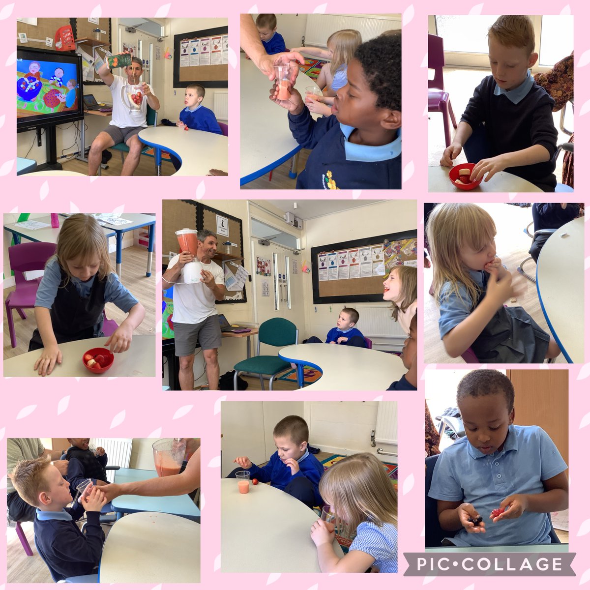 meadowbanksch's tweet photo. Our story this week in #MbBluebellclass is Oliver’s Fruit Salad. We enjoyed tasting different fruits, making smoothies and had a go at making our own fruit salad. We also visited the park and had lots of fun on the different equipment... Especially the swings! #healthandwellbeing https://t.co/yj4ByMkXJk