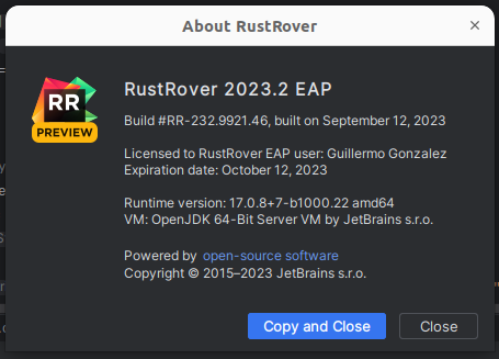 ggjnez92's tweet photo. Cuando me acostumbraba a usar #nvim para #rust vienen los de Jetbrain y me sacan #RustRover ๐
.
Nada, a seguir usando #JetBrain ๐ https://t.co/q3oSuhHOhA