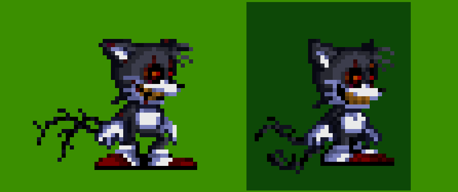 Sonic shadow tails and tails exe pixel art