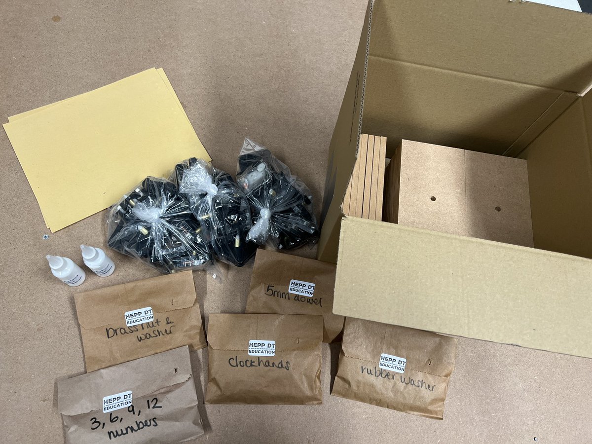 heppdt's tweet image. Two more material packs on their way to London Town… #LondonBus #clockmaking

- all components labels
- video instructions
- sandpaper and wood glue included 

- components can also be pre-cut if your school doesn’t have any tools! 

#materialpacks #components #primaryDT