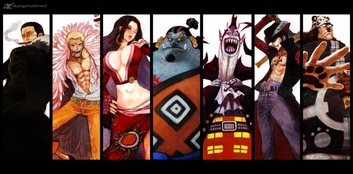 UnfilteredAnime's tweet photo. When first introduced the original warlords of the sea were so imposing, straight akatsuki vibes #ONEPIECE https://t.co/Zie6gQsO6z