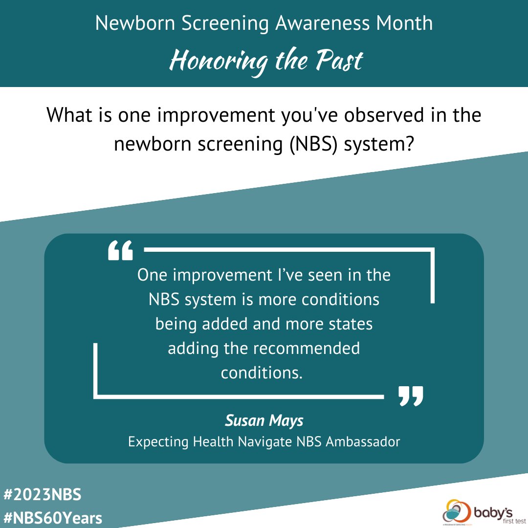 BabysFirstTest_'s tweet image. It takes a lot of work from dedicated families, patients, &amp;amp; #NBS stakeholders to get conditions added to the #RUSP. However, despite these recommendations, NBS programs differ state to state. Find out the conditions your state screens for here: bit.ly/45XFFBq #2023NBS