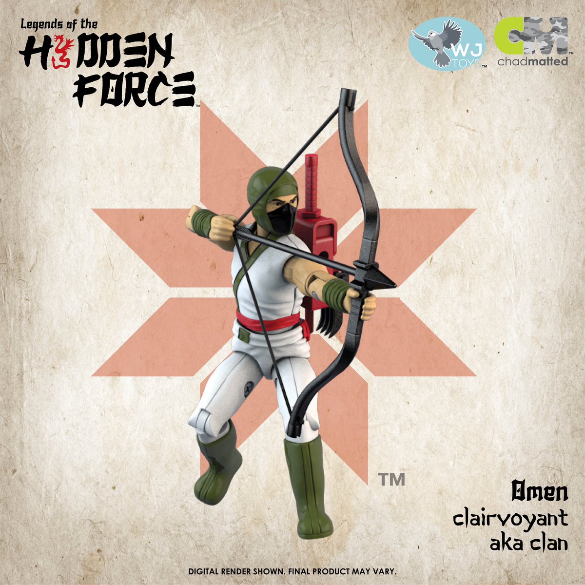 theh1ddenforce's tweet photo. BackerKit is live! https://t.co/f7b3GbRM9O
Omen, one of the Five Champions and clairvoyant from the Aka Clan. Some say he can see the “shadow before the storm.”
#hiddenforce #ninjacommandos #stormshadow https://t.co/iOmFRqHj4F