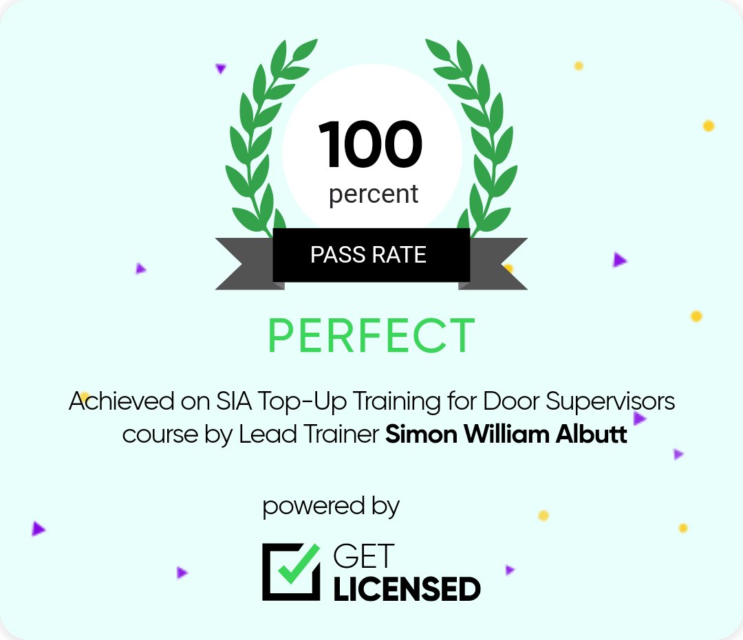 simon2726's tweet photo. Well it doesn't happen very often...100% pass rate on the #Birmingham TopUp course last weekend with experienced #DoorSupervisor @SIAuk @Get_Licensed #TrainByTheBest #swatraining #GetWorking #Security https://t.co/RHEqTpCwFk
