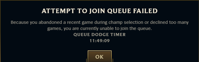 Nepmia's tweet photo. maybe you should rework a bit the dodge timer @LeagueOfLegends, I'm just trying to play with Briar (which is impossible in draft because perma ban) and in blind even after calling out jungle first there are people insta locking her and I am the one getting punished for it :( https://t.co/AFcqR2qtYJ
