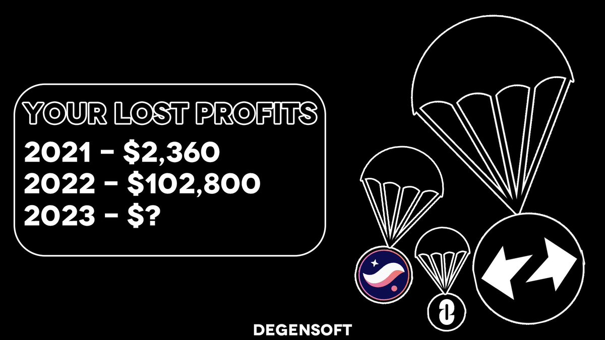 0xDegenSoft's tweet photo. Airdrops are your way to your first Lambo. 🪂💸

Find out how much you could earn on an airdrop beforehand and how much you will be able to earn in the near future.

🧵👇 https://t.co/3p6hJEbf6W