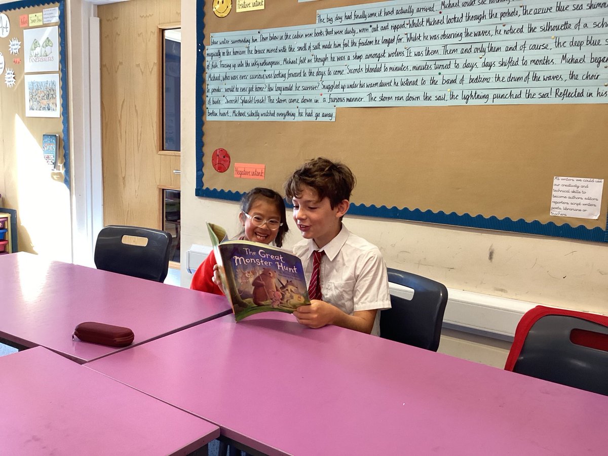 Elder and Cherry Tree classes loved their first reading buddy session of the term. The Elders were so caring towards the younger children and the magic of reading was clear in all pairings.