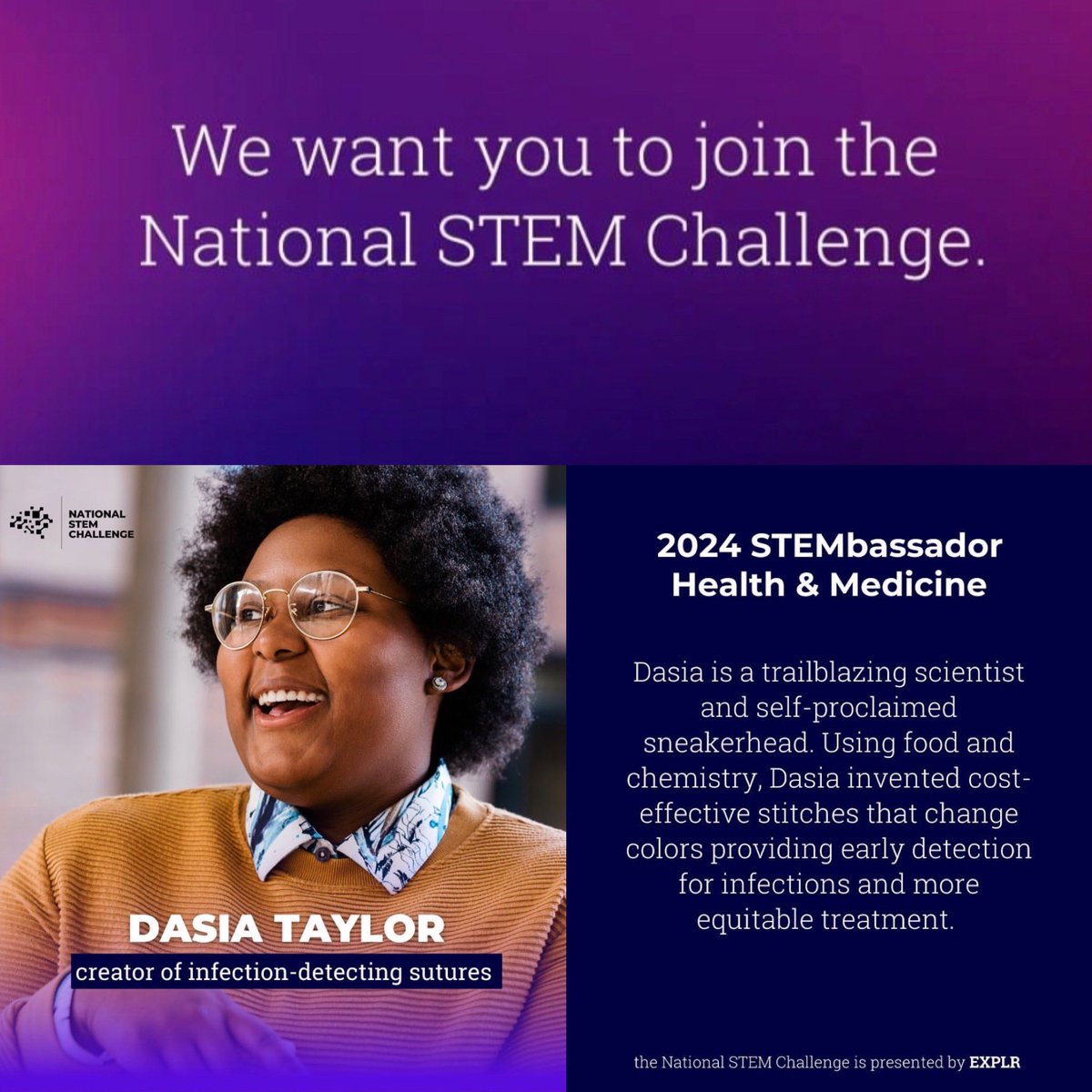 KariByron's tweet photo. I am so inspired by the boundless creativity of high school students. This is why I do what I do!
Follow @national_stem to meet more #STEMbassadors https://t.co/5c6ZGjLkXa