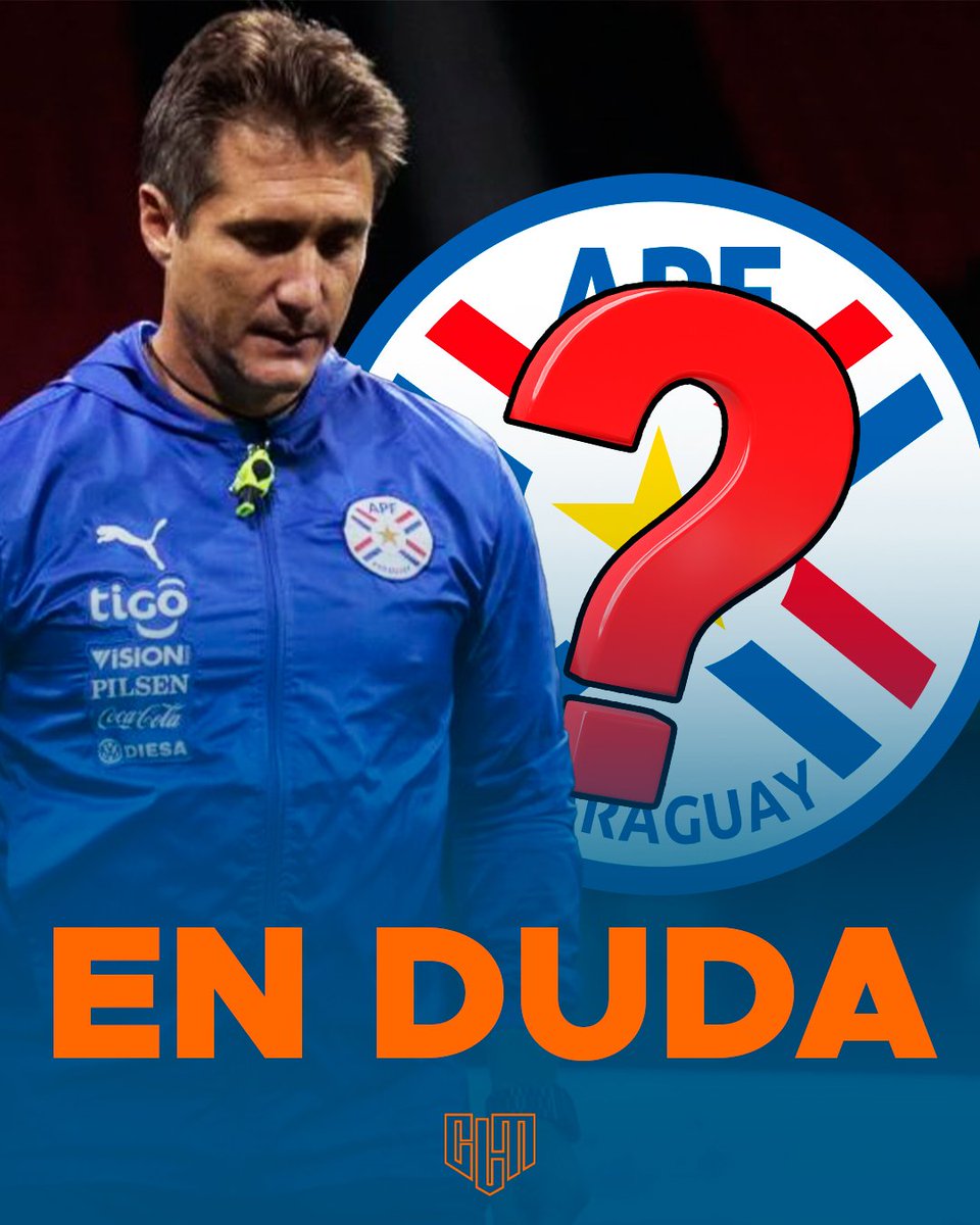 🚨La Asociación Paraguaya de Fútbol evalúa la posibilidad de cesar en el cargo a Guillermo Barros Schelotto, cuyo contrato vence a fines de las Eliminatorias. 
*️⃣El DT, por su parte, no piensa en dar un paso el costado tras haber sumado 1 punto en los primeros dos partidos.