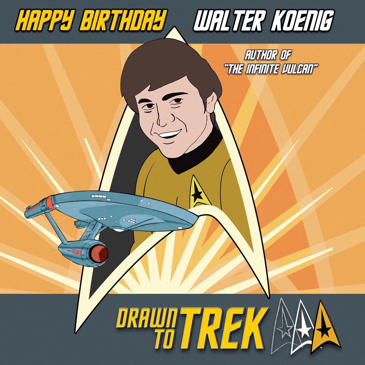 DrawnToTrek's tweet photo. Happy Birthday to @GineokwKoenig, may you Live Long and Prosper! 🖖 https://t.co/WnxssgO6JO