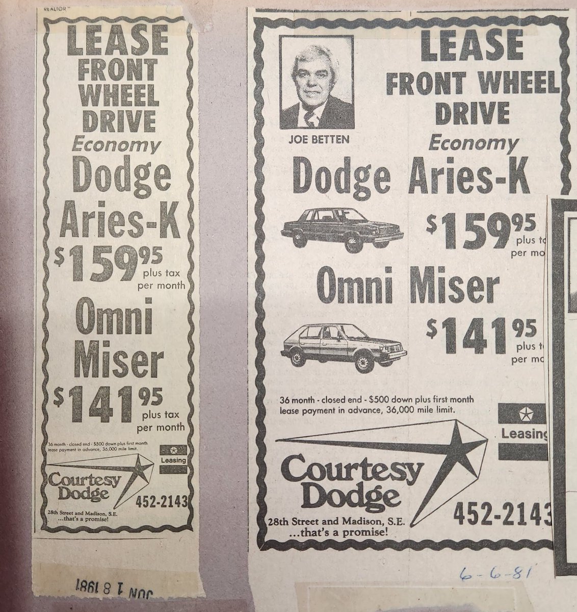 Traveling back in time to our roots! 🗓️ Join us for a trip down memory lane with these retro ads from the late '70s and early '80s. Courteous Service, then and now! #ThrowbackThursday #Since1966