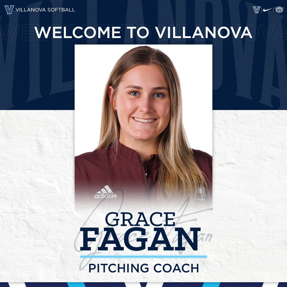 The Wildcats got stronger today!!!

#NovaNation, let's welcome Grace Fagan to the Villanova Softball family!

#GoNova