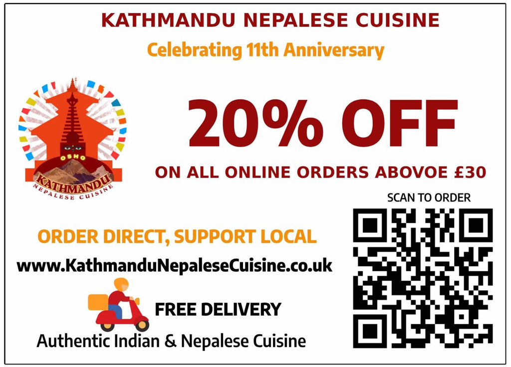 KNCNorthfield's tweet photo. At Kathmandu Nepalese Cuisine — 20% OFF 11th Anniversary offer &amp; FREE Delivery through our Website or via call 02088401634 https://t.co/PdO5UQY73f
Phone : 02088401634
#KathmanduNepaleseCuisine #FreeDelivery #OrderOnline
#indianfood #nepalesefood #ealingbroadway #ealing https://t.co/oUkVVhxalN