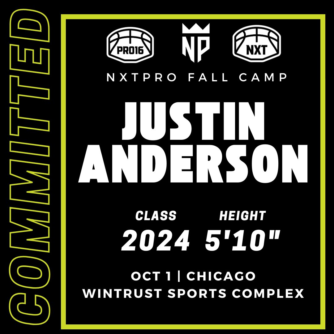 NXTPRO_IL's tweet photo. 🚨2024 5’10 Justin Anderson (@thisisjusto) has registered for the NXTPRO Chicago Camp at Wintrust on Oct. 1st🚨

Link to sign up ➡️https://t.co/szoqJtQGpO

Use code JMNNXTPRO to get $10 off! https://t.co/O9N9eAl05u