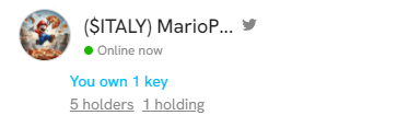 mpsc10i's tweet photo. $ITALY IS ON @friendtech 

TOKENS GIVEAWAY SOON? 🤌 https://t.co/f1jeHqRWiu