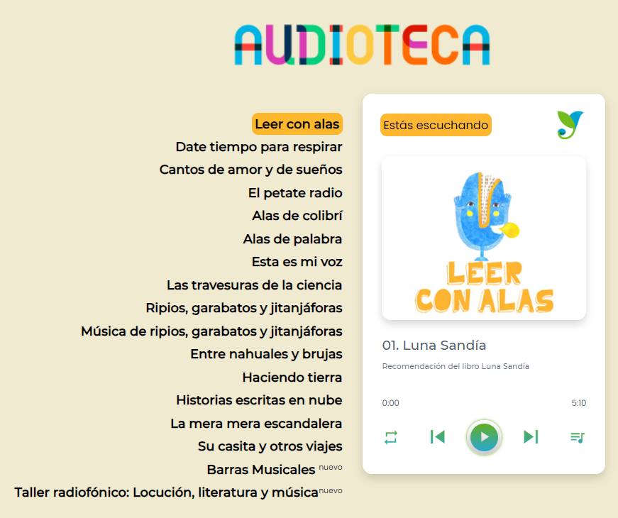AlasyRaices's tweet photo. 🎧💻 Te invitamos a visitar la Audioteca de Alas y Raíces
🔗 Da clic al enlace 📷 https://t.co/tjv9vBBZeH y escucha la programación que tenemos para ti
¡Disfrútalos!
#AudiotecaAlasyRaíces #Audioteca #AlasyRaíces #Cultura https://t.co/91A3zhIJgA