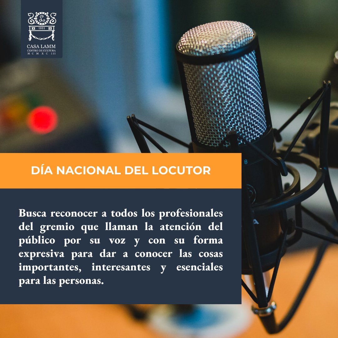 ¡Feliz día a todos los profesionales de la locución! #CuriosidadesLamm
