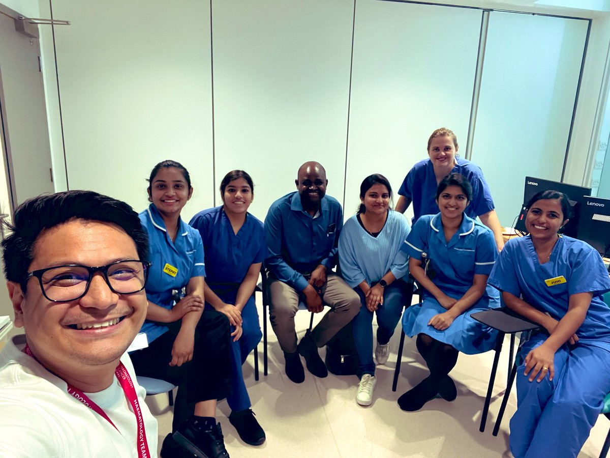 Smiles in the support group for Internationally Educated Nurses utilising Restorative Clinical Supervision. RCS helps process their experience while they learn from each orther. All Haem IEN welcome to attend for the next three Thursdays. #TeamHaem #ProfessionalNurseAdvocate #EDI